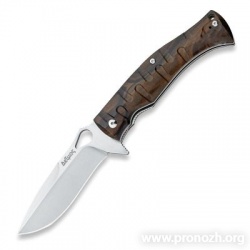   Fox Knives Deimos,  Satin Finish Blade, Ziricote Wood Handle
