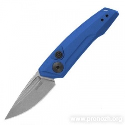    Kershaw Launch 9, Stonewashed Blade, Blue Aluminium Handle
