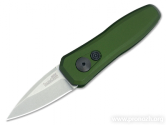    Kershaw Launch 4, Stonewashed Blade, OD Green Aluminum Handle