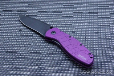   Kershaw Blur, Crucible CPM 154CM Steel, DLC Coated Blade, Purple Aluminium Handle