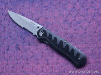   Ruger Knives Crack-Shot , Stonewashed Blade, Combo Edge