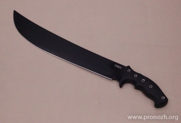  CRKT Chanceinhell (Chance In Hell) Trailing Point Blade, Black GRN Handle