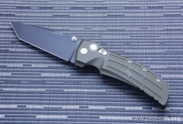   Hogue EX-01 4" Tanto Manual, Black Blade, OD Green Aluminum Handle