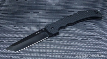   Cold Steel XL Recon I Tanto,  Carpenter CTS  XHP Steel,   DLC Coating Blade, Black G-10 Handle