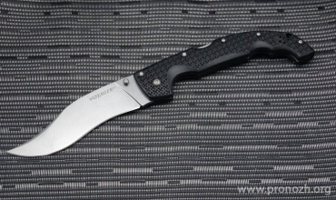   Cold Steel Voyager Extra Large Vaquero, Stonewashed Blade, Carpenter CTS BD1 Steel, Black Grivory  Handle