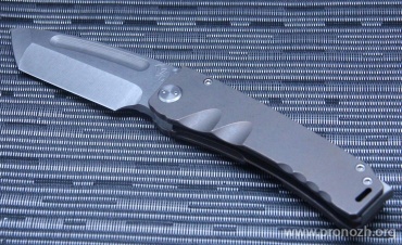   Medford Knife & Tool   Marauder Tanto, Stonewash Blade, D2 Tool Steel, Bronze Anodized Titanium Handle