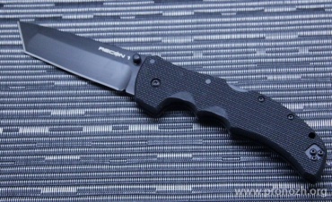   Cold Steel Recon 1 Tanto Point, Crucible CPM S35VN Steel, DLC Coating Blade, Black G-10 Handle