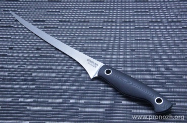   Boker Saga Fillet Knife, Stonewash Blade, G10 Handle
