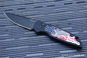    Pro-Tech TR-3 B. Shaw Designed "3D coin struck" Eagle Inlay, DLC-Coated Blade
