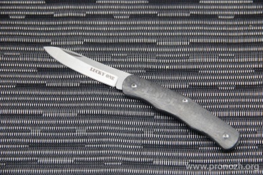   Cold Steel  Lucky One Gentleman's pen knife, Satin Finish Blade, Crucible CPM S35VN Steel, Carbon Fiber Handle