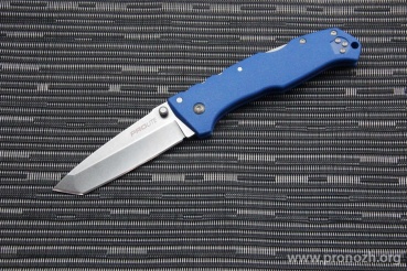   Cold Steel Pro Lite Tanto, Stonewash Blade, Blue GFN Handles