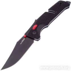   Sog Trident Mk3 Clip Point Red/Black, Black Blade, Plain Edge, Black GRN Handle