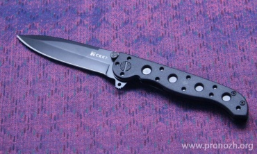   CRKT Kit Carson M16, Spear Point, Black Blade, Black Zytel Handle