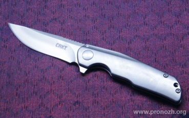   CRKT  Remedy IKBS Flipper, Satin Finish Blade, Stainless Steel Handle