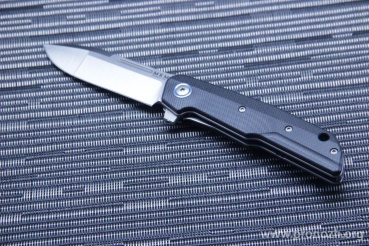   MKM Knives  Clap, Satin Finish Blade, Black G-10  Handle