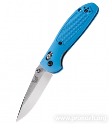   Benchmade Griptilian Mini 556 Series, Crucible CPM S30V Steel, Satin Finish Blade, Blue Noryl GTX Handle