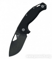    Fox Knives - Summit Knife Collaboration  "El Capitan", BlackWashed Blade, Black G-10 Handle