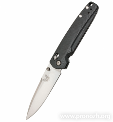   Benchmade Valet, Bohler M390 Steel, Satin finish Blade, Black G-10 Handle