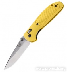   Benchmade Griptilian Mini 556 Series, Crucible CPM S30V Steel, Satin Finish Blade, Yellow Noryl GTX Handle