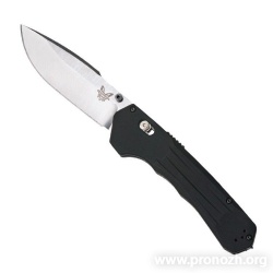    Benchmade Vallation, Crucible CPM S30V Steel, Satin Finish Blade, Black Aluminium Handle