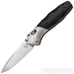    Benchmade Barrage, Bohler M390 Steel, Satin Finish Blade, G-10 / Stainless Steel Handle