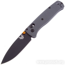   Benchmade  Customized Bugout, Crucible CPM M4 Steel, DLC Coated Blade, Gray G-10 Handle