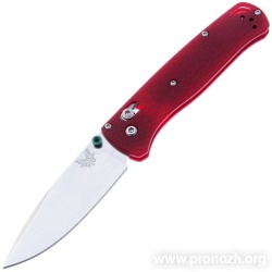   Benchmade  Customized Bugout, Crucible CPM S30V Steel, Satin Finish Blade, Red G-10 Handle