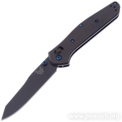   Benchmade 940 Osborne, Crucible CPM S90V Steel, DLC Coated Blade, Black Titanium Handle