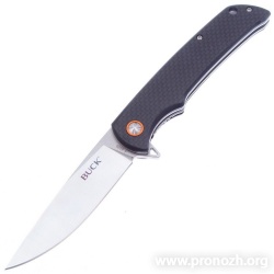   Buck  Haxby, Satin Finish Blade, Carbon Fibe Handle