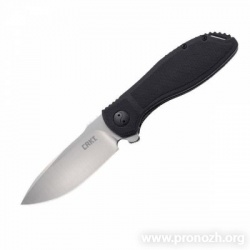   CRKT Prowess (IKBS Flipper), Satin Finish Blade, Black Textured GRN Handles