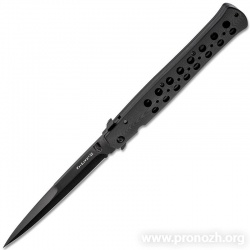   Cold Steel  Ti-Lite 6", Crucible CPM S35VN Steel, Bead Blasted Blade, Black G-10 Handle