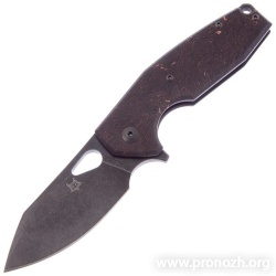   Fox Knives Yaru, PVD-Coating Blade, PVD-Coating  Titanium/ Carbon Fiber Handle