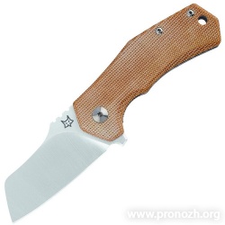   Fox Knives "Italicus", Satin Finish Blade, Natural Micarta Handle