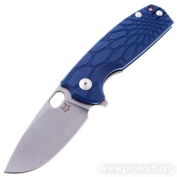   Fox Knives Core, Stonewashed Blade, Blue FRN Handle