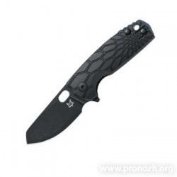   Fox Knives Baby Core, BlackWashed Blade, Black FRN Handle