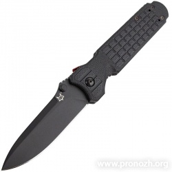   Fox Knives FKMD Predator 2, Black Blade, Black Forprene