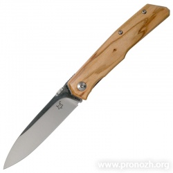   Fox Knives  FX-525 Terzuola, Satin Finish Blade, Olive Wood Handle