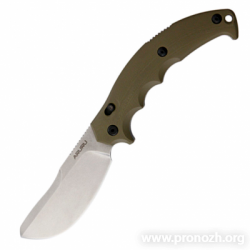   Fox Knives Aruru, Stonewashed Blade, Olive Drab G-10 Handle