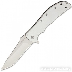   Kershaw Volt, Bead Blasted Blade, Gray Stainless Steel Handle