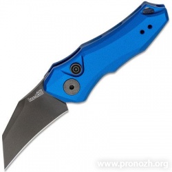    Kershaw Launch 10, DLC Coated Blade, Blue Aluminium Handle