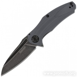   Kershaw Natrix, 8Cr13MoV Steel, Blackwashed Blade, Gray G-10 Handle 