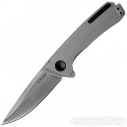   Kershaw Comeback, Stonewashed Blade, Stainless Steel Handle