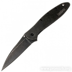   Kershaw Leek, BlackWash Stainless Steel Handle