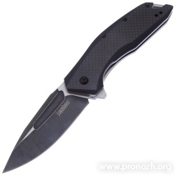   Kershaw Flourish, BlackWashed Blade, Carbon Fiber / G10 Handle
