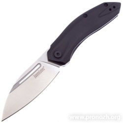   Kershaw Turismo, Satin Finish Blade, Black Stainless Steel Handle