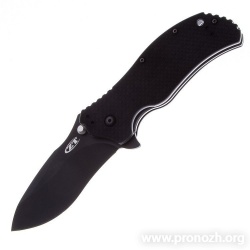 Складной нож Zero Tolerance ZT0350, DLC Coated Blade, Black G-10 Handle