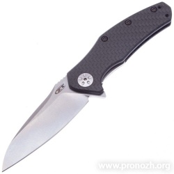   Zero Tolerance ZT0770CF, Stonewashed Blade, DLC-coated Aluminium  Handle