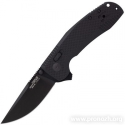   SOG SOG-TAC XR Blackout Flipper,  Black G-10  Handle