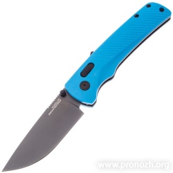   Sog Flash Mk3 Civic Cyan, Black Blade, Plain Edge, Blue GRN Handle