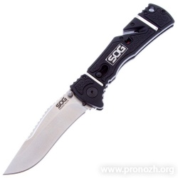   Sog Trident Elite, Satin Blade, Black GRN Handle